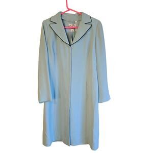 Randolph Duke The Look Seafoam Coat - Size 12 with Collar